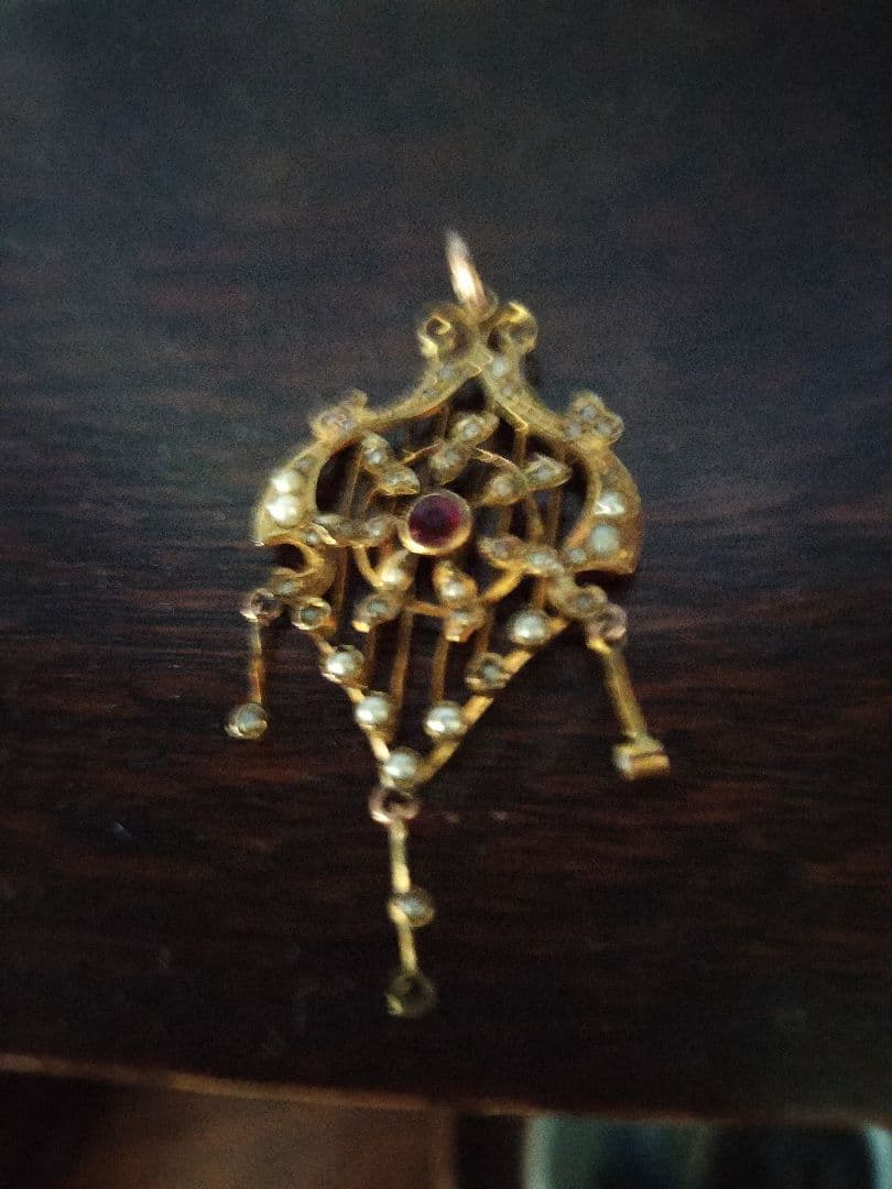 イギリスアンティークシードパールのペンダントヘッド