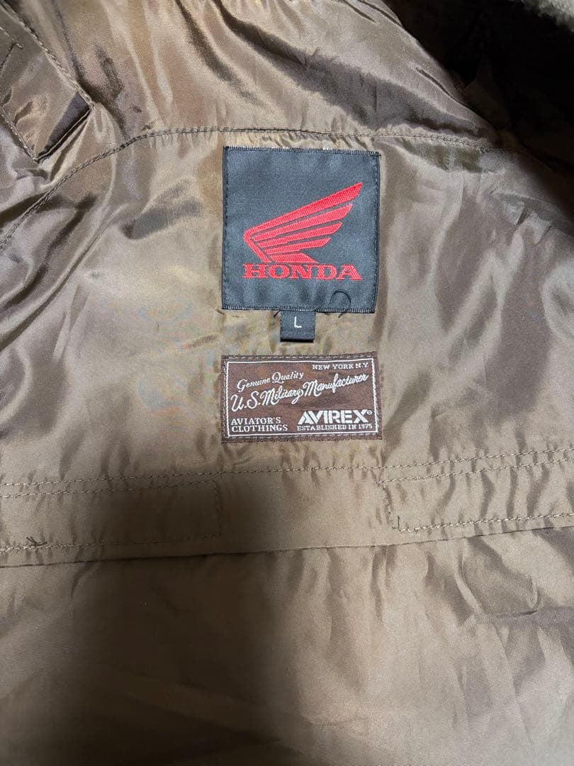 AVIREX HONDA MA-1 Ｌサイズ　バイクウェア