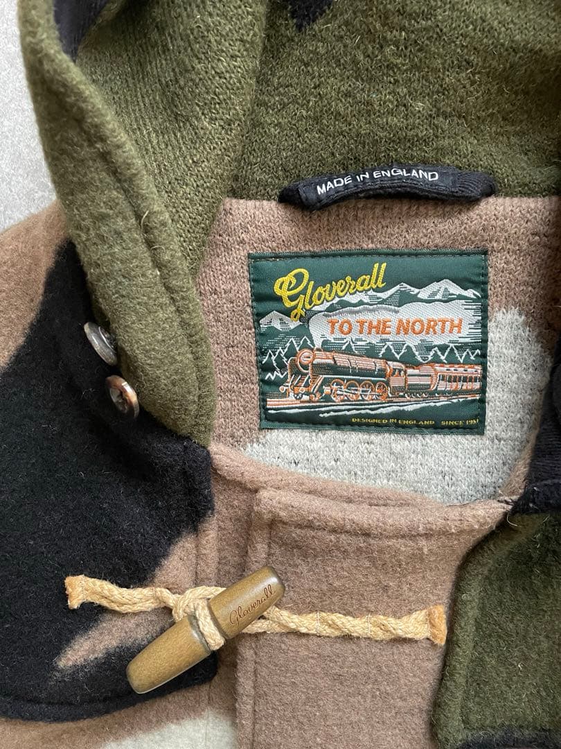 希少)グローバーオール ダッフルコート カモフラ 迷彩 ウールGloverall