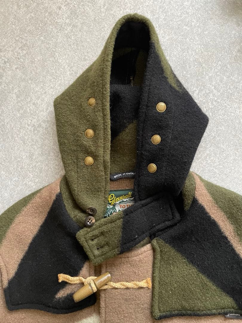 希少)グローバーオール ダッフルコート カモフラ 迷彩 ウールGloverall