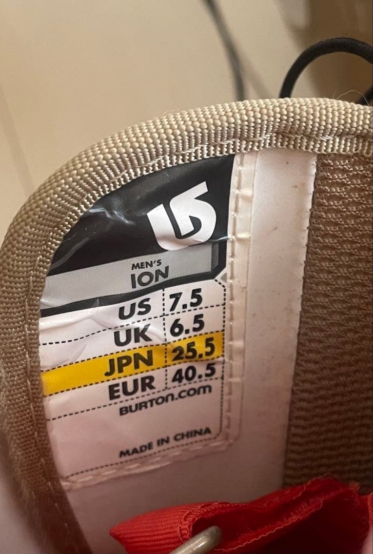 バートン アイオン アイオン スピードレーシングシステム　25.5インナー付き