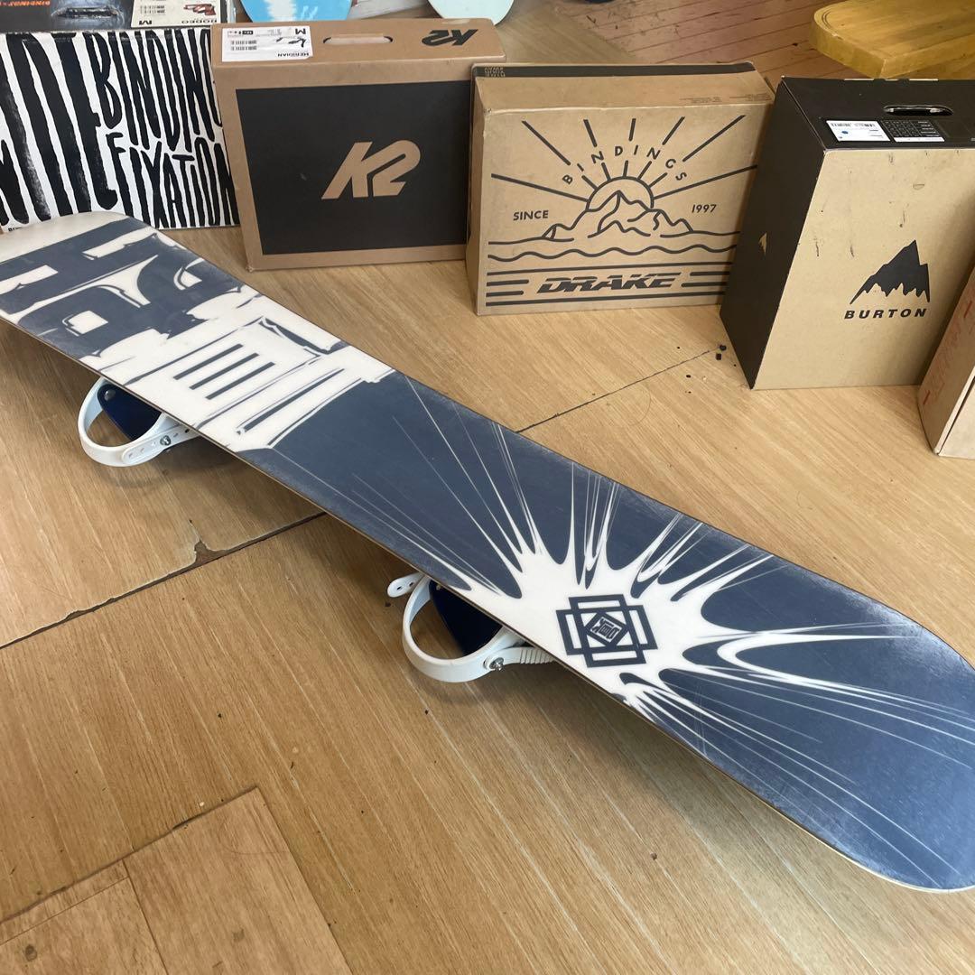 眞空雪板等　国産名機　バインディング付スノーボードセット　OGASAKA製造