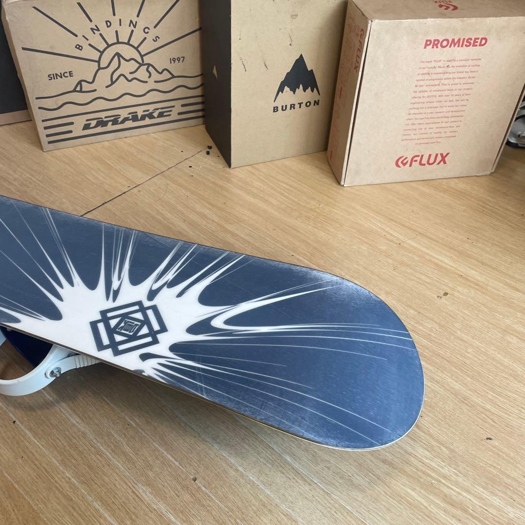 眞空雪板等　国産名機　バインディング付スノーボードセット　OGASAKA製造