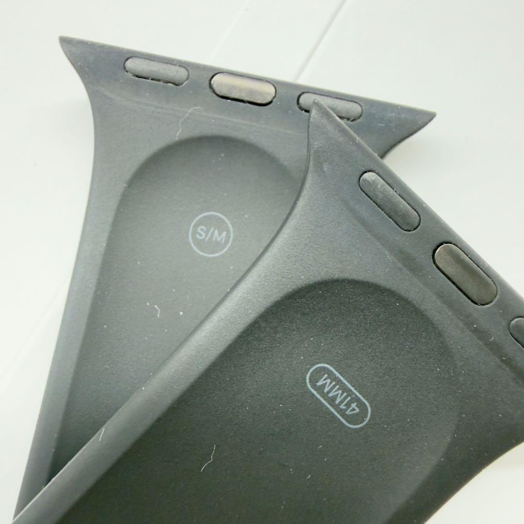 138 Apple Watch エルメス　ブラック　ラバー　スポーツバンド