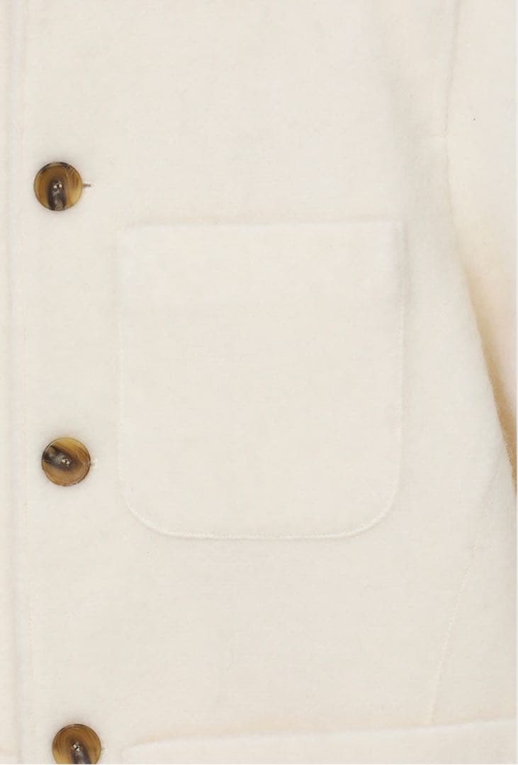 【新品】MUSINSA LAMINEZ ムシンサ ヘアリーハーフコート 白