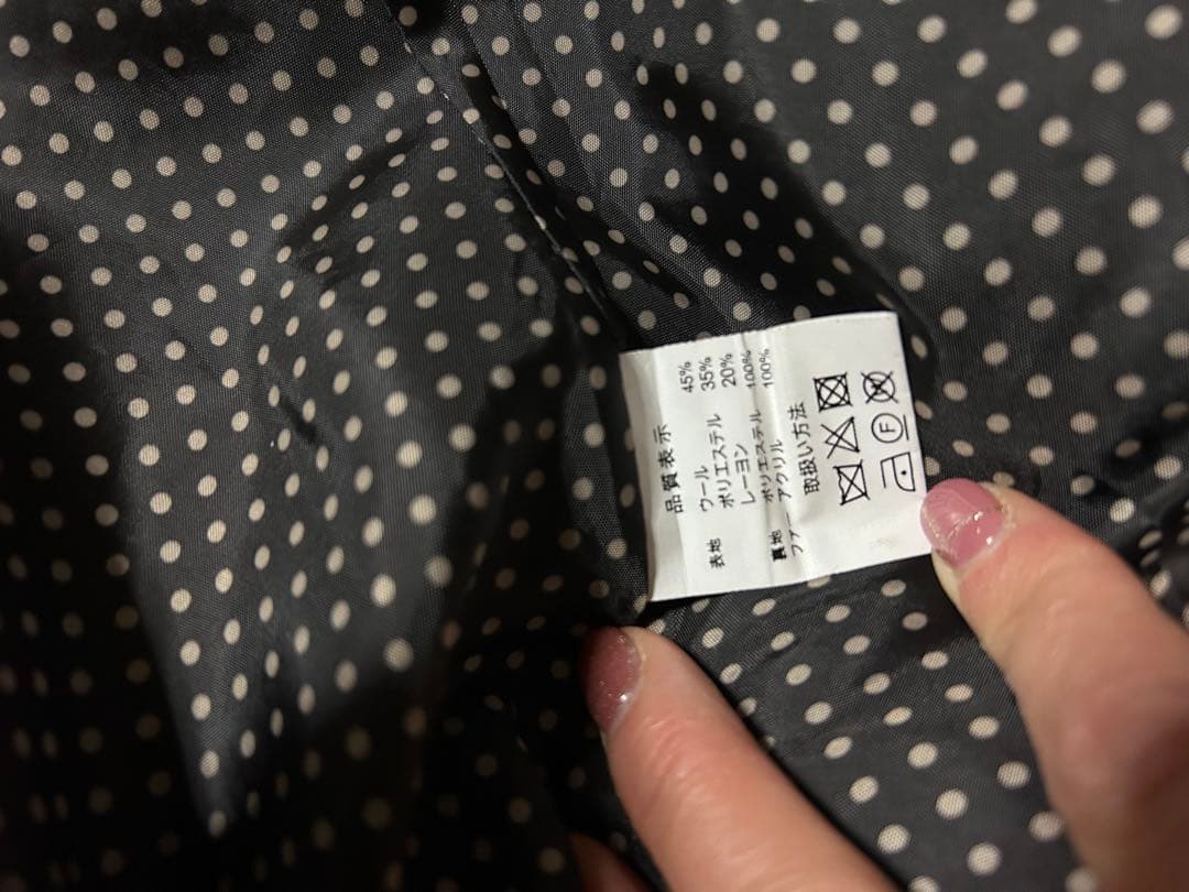 hiromichi nakano 着物 和装ポンチョ ダークグレー ファー付き