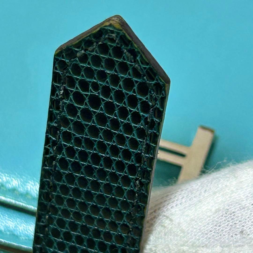 エルメス ベアン スフレ リザード タデラクト 長財布 ブルーアトゥール