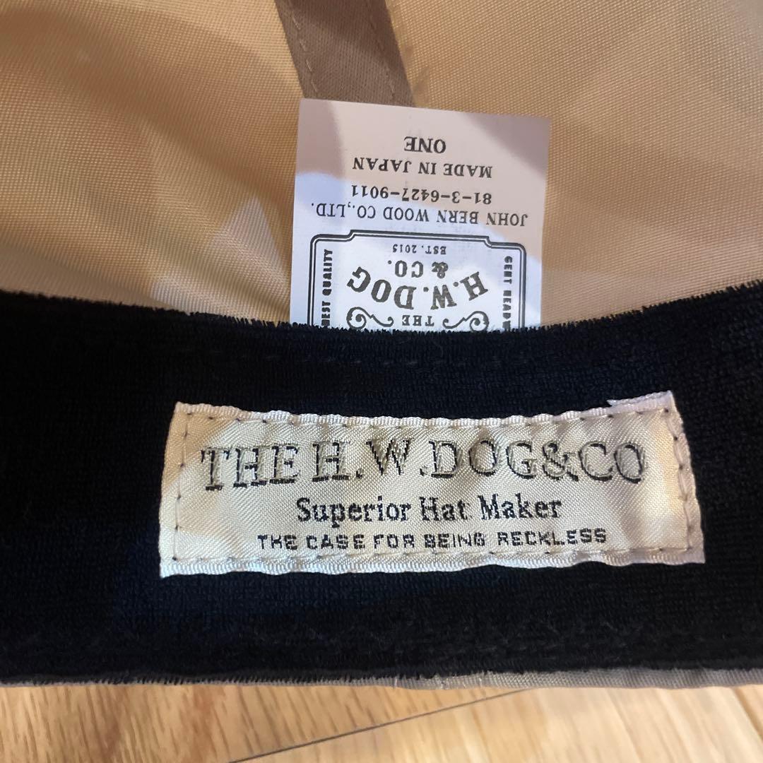 H.W. DOG&CO. ベージュキャップ ONE SIZE