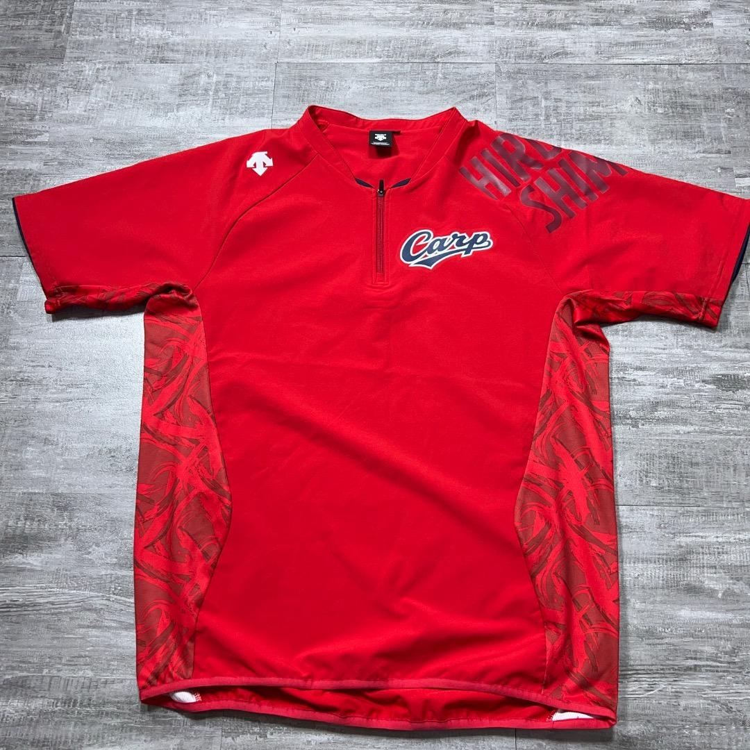 美品 プロモデル 広島東洋カープ ストレッチ トレーニングジャケット ピステ O