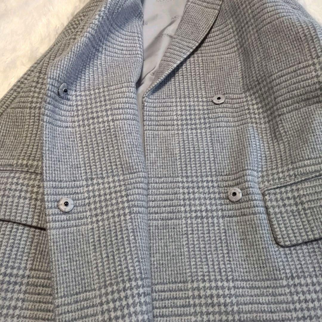 専用極美品✨MORABITO BLANC チェスターコート グレンチェック