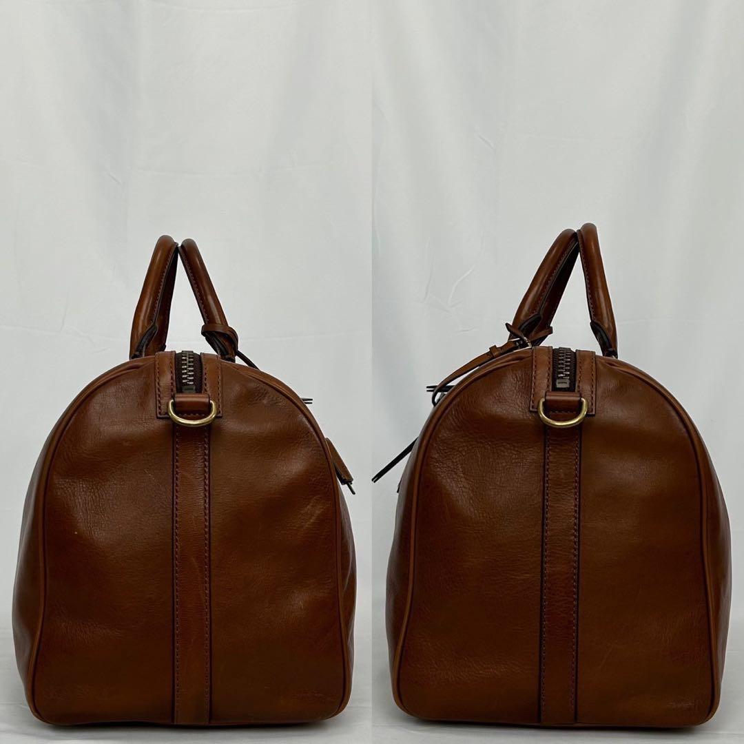 【美品/南京錠付】コーチ 71071 ベンチュラー 2way ボストンバッグ 茶