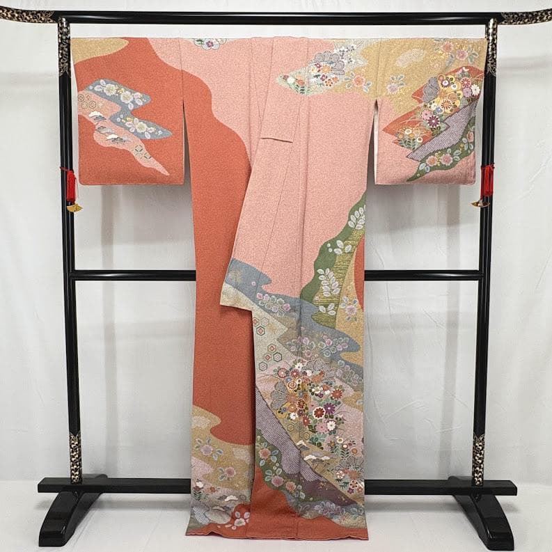 user_d8f4c6e9　訪問着　京友禅金彩加工　金駒刺繍　I506