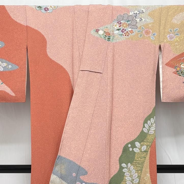 user_d8f4c6e9　訪問着　京友禅金彩加工　金駒刺繍　I506