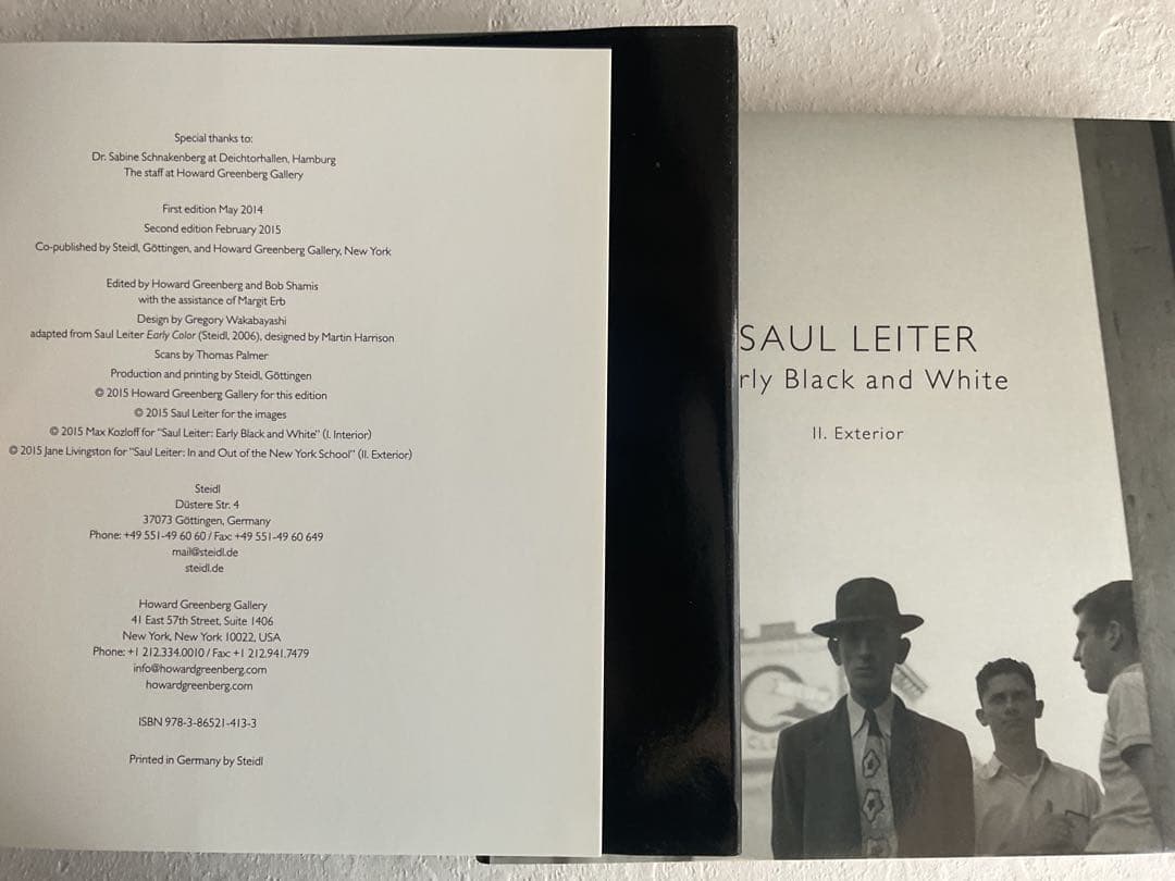 写真集　Early Black and White by Saul Leiter