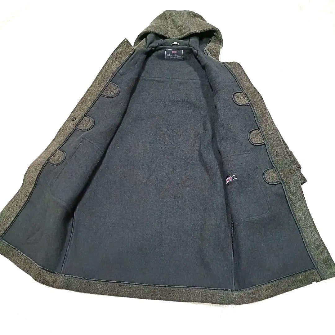 美品♪︎Burlington ヘリンボンダッフルコート イギリス製