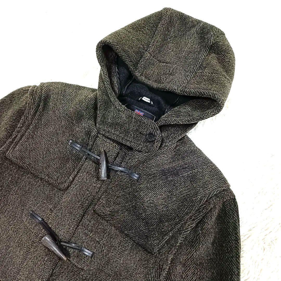 美品♪︎Burlington ヘリンボンダッフルコート イギリス製