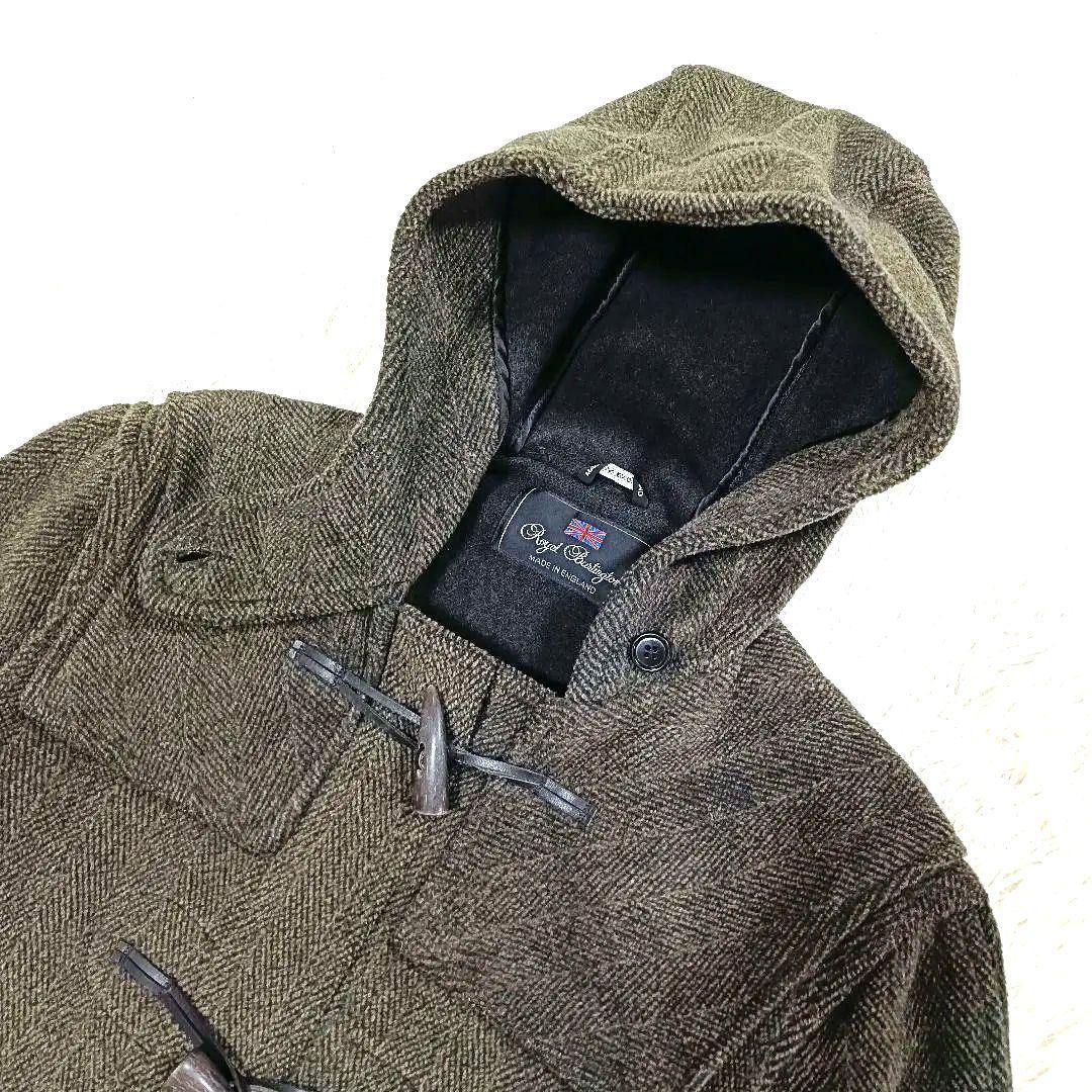 美品♪︎Burlington ヘリンボンダッフルコート イギリス製