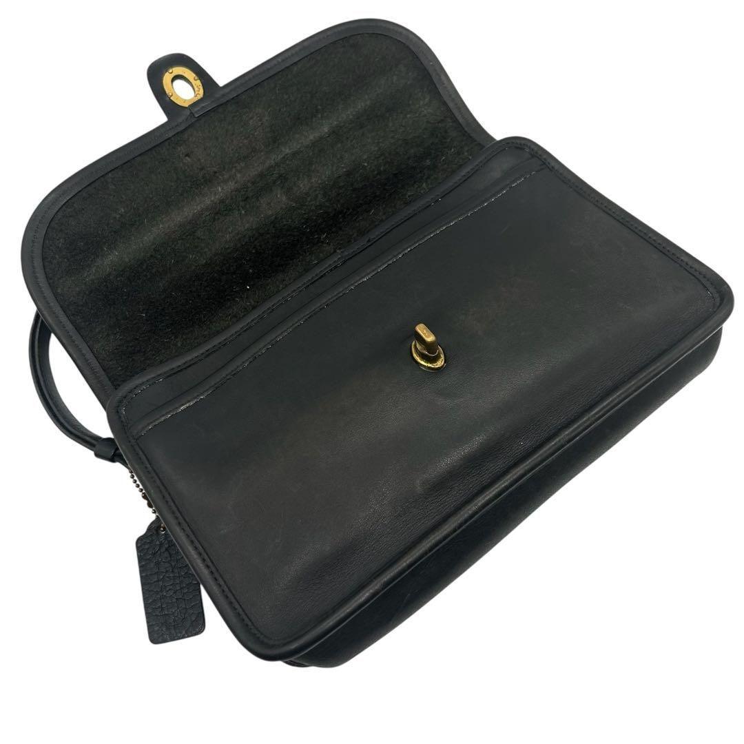 1041 Vintage Coach セカンドバッグ クラッチバッグ 黒