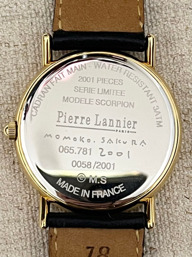 稼働品 ピエールラニエ 腕時計 さくらももこ　2001本 限定　さそり座
