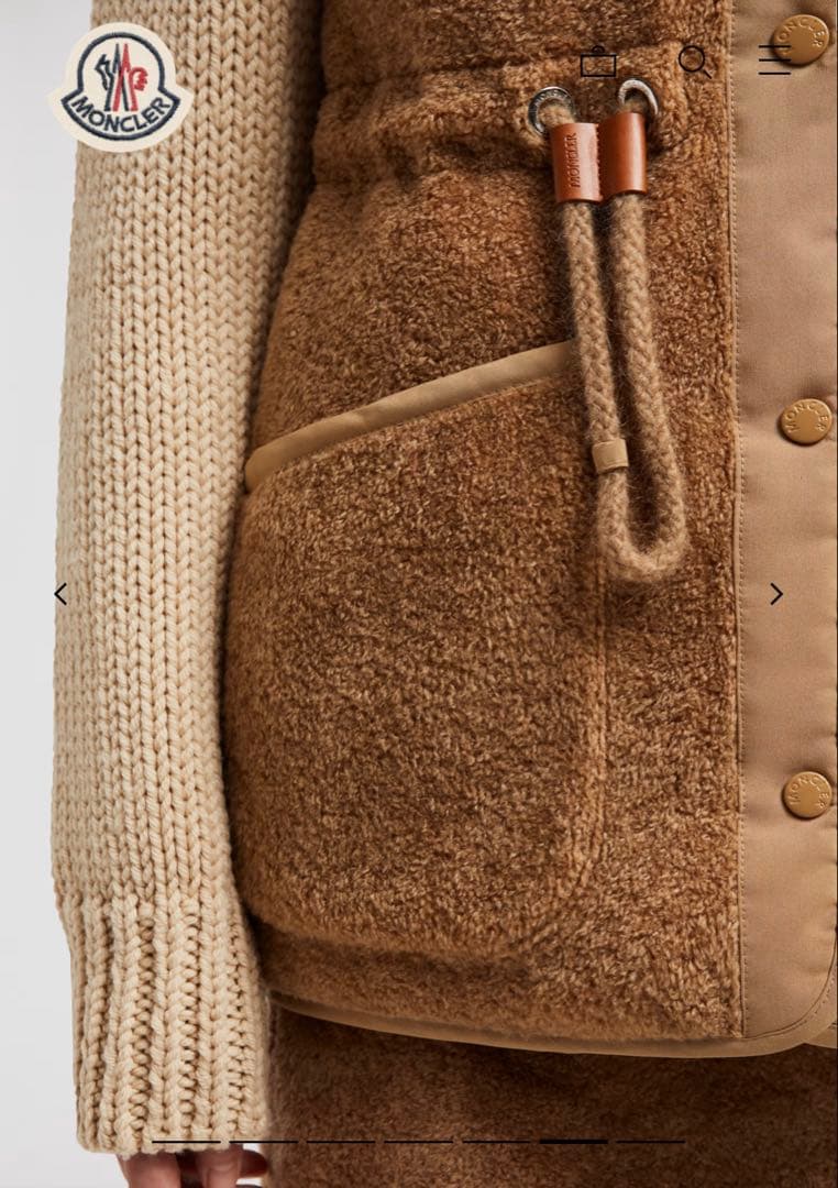 新品正規店購入モンクレール　BOSTベスト　テディ　¥281,600 ダウン