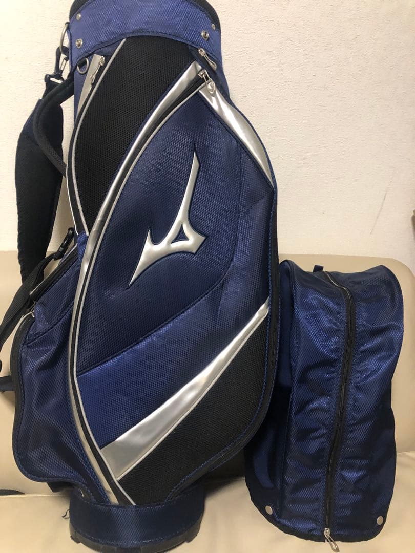 【送料込み】美品　MIZUNO ミズノ キャディバッグ ゴルフバッグ　軽量型
