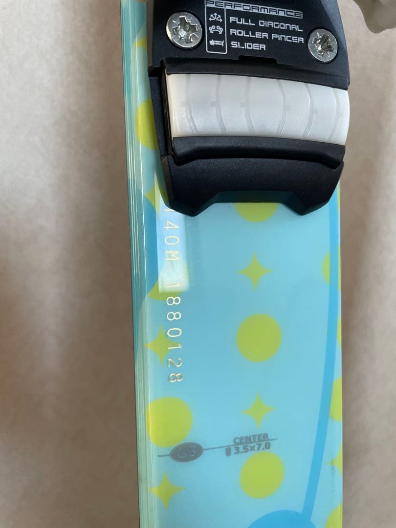 スキー4点セット　板140cm ブーツ22cm ストック90cm