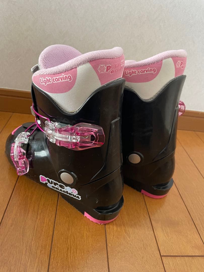 スキー4点セット　板140cm ブーツ22cm ストック90cm