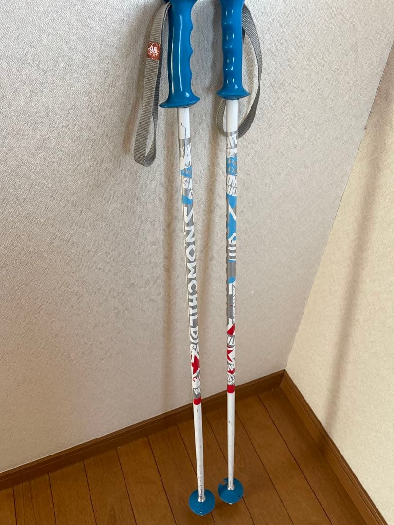 スキー4点セット　板140cm ブーツ22cm ストック90cm