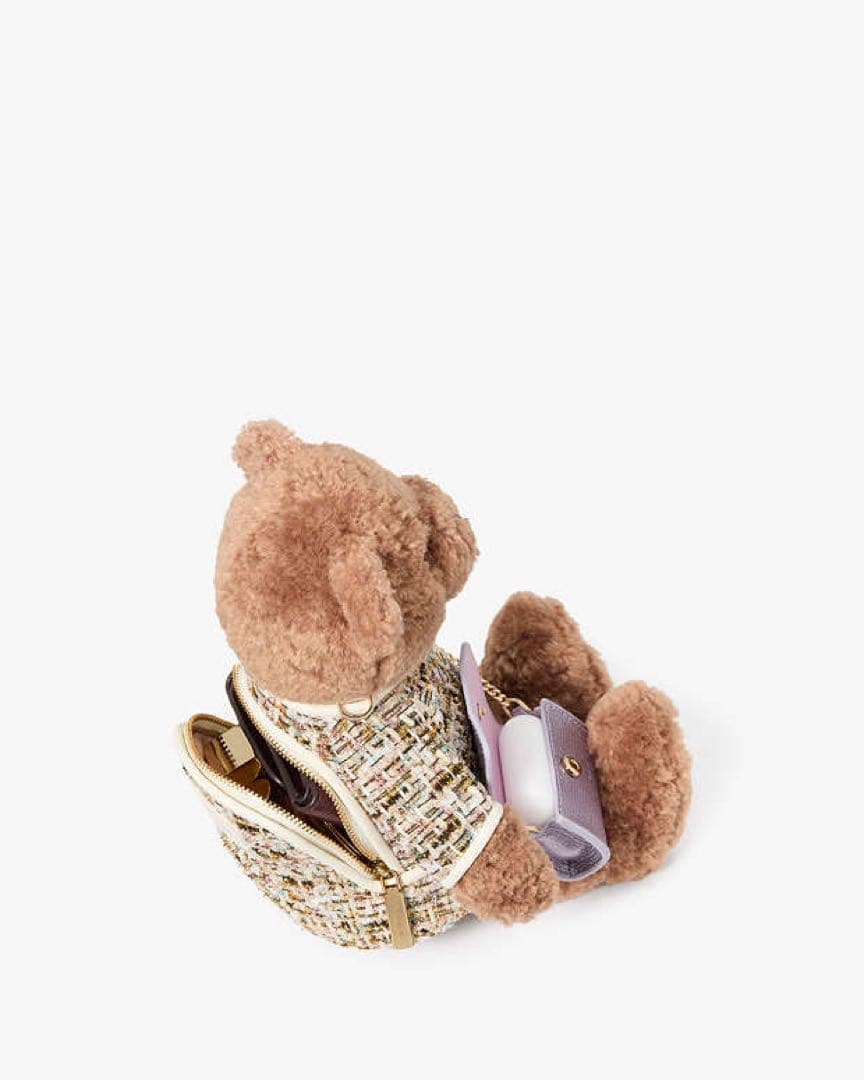 ケイティ ベアー ツイード 3D テディ ベア クロスボディ