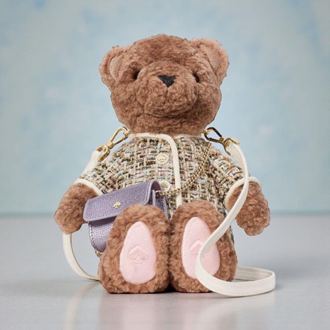 ケイティ ベアー ツイード 3D テディ ベア クロスボディ