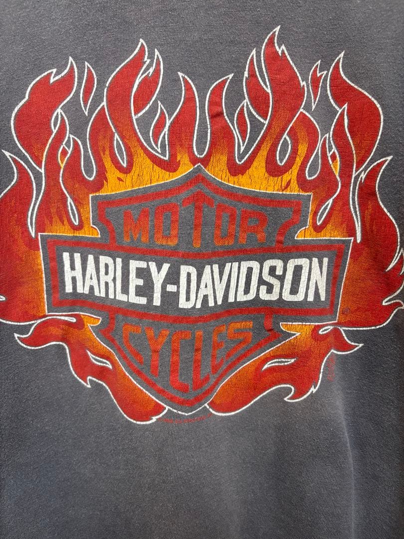 80s Harley-Davidson ハーレーダビッドソン ロンT フレイム