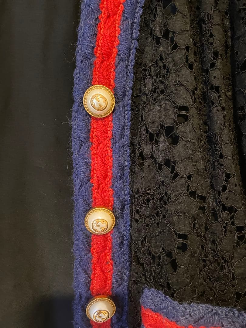 GUCCI ノーカラーレースジャケット