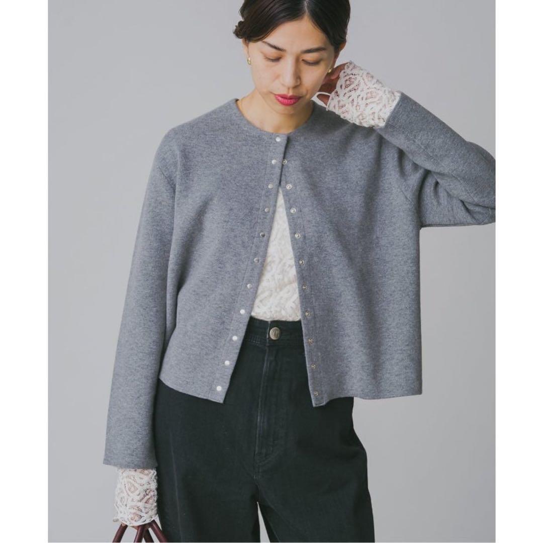 【新品未使用】IENAペイズリー ストレッチレースプルオーバー （ナチュラル）