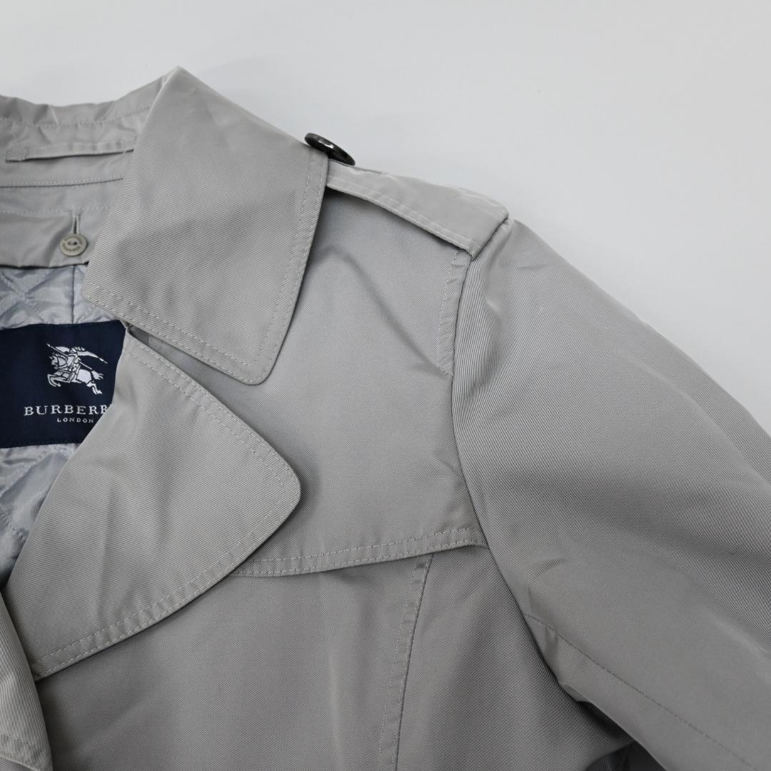 48093★年 バーバリーロンドン トレンチコート ナイロン グレー*