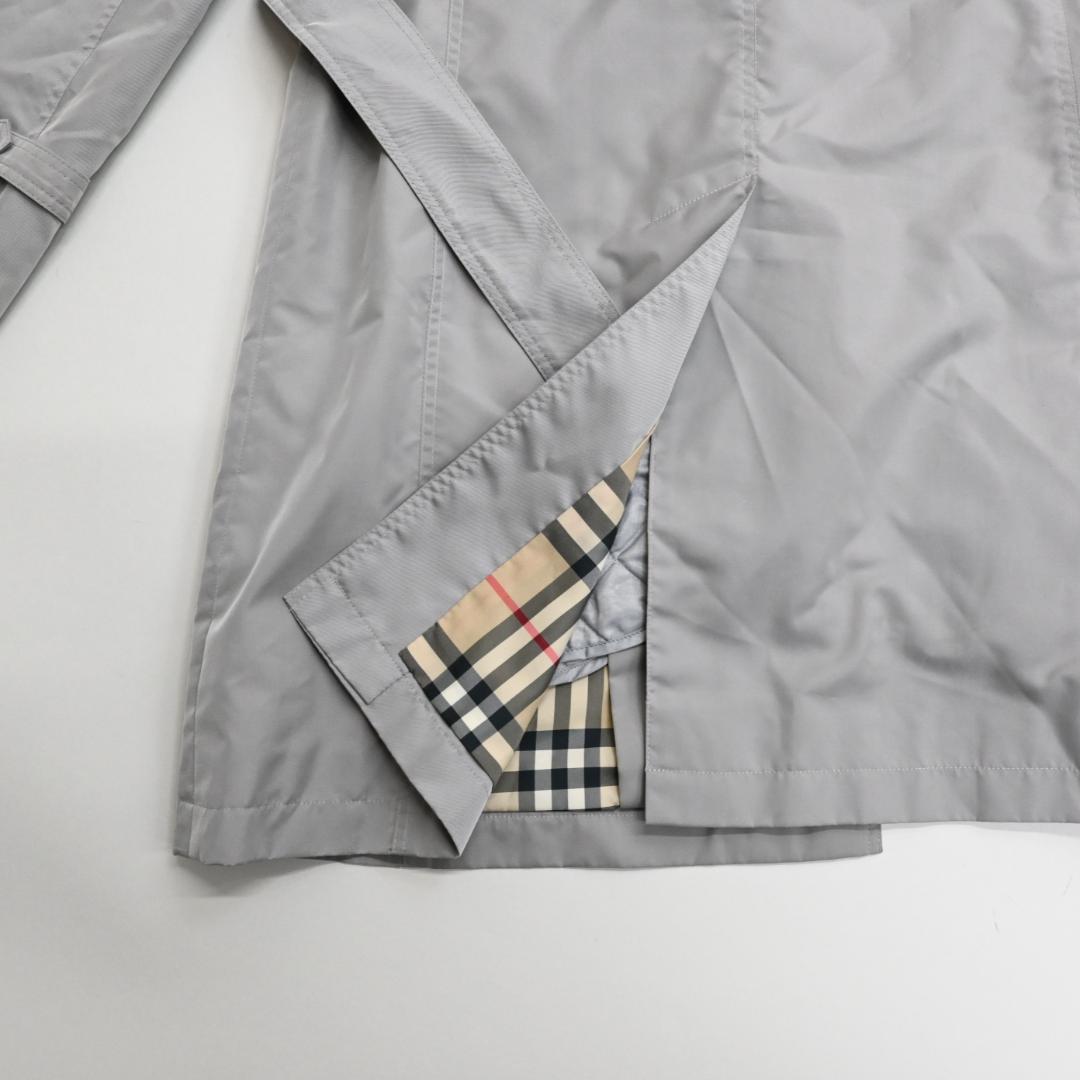 48093★年 バーバリーロンドン トレンチコート ナイロン グレー*