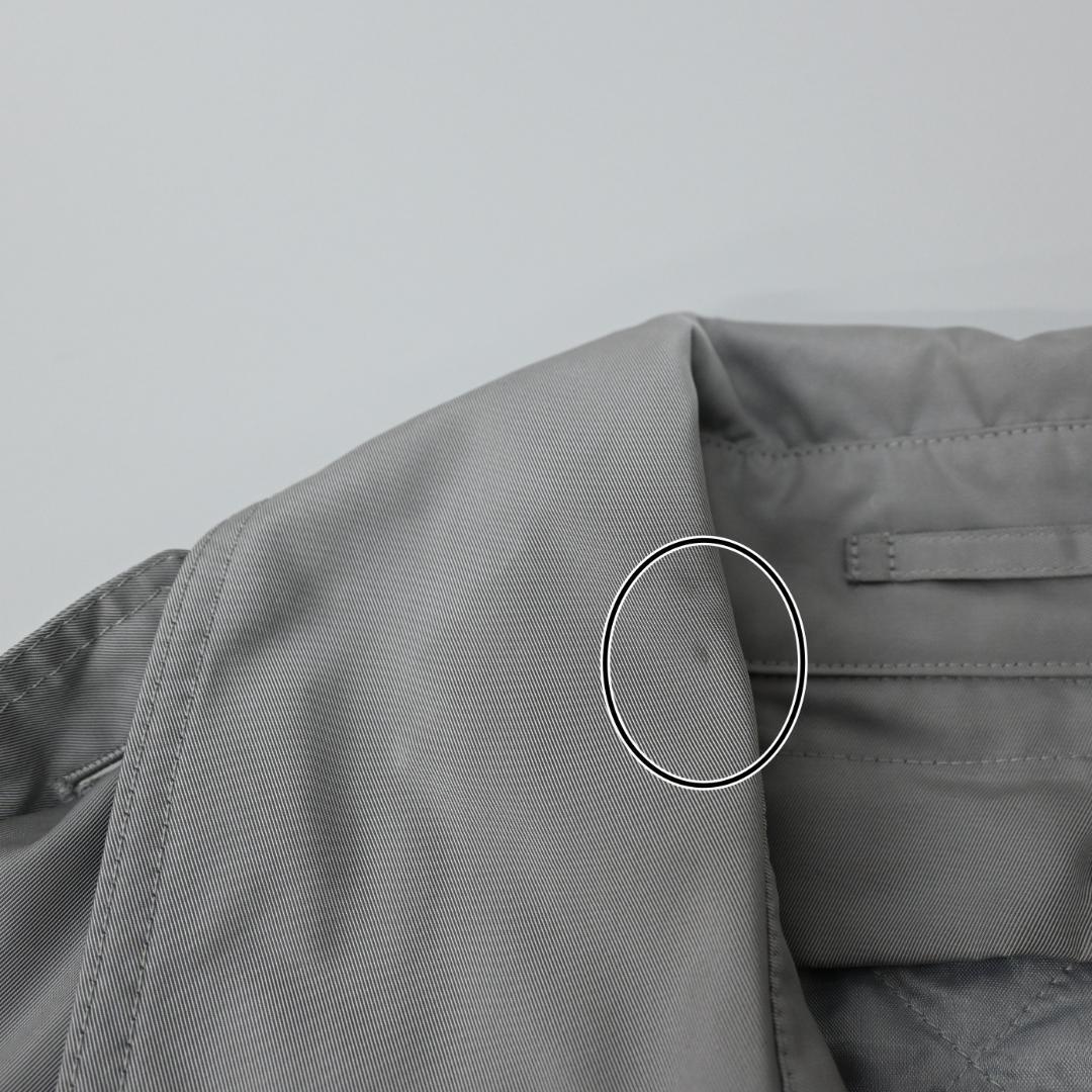 48093★年 バーバリーロンドン トレンチコート ナイロン グレー*