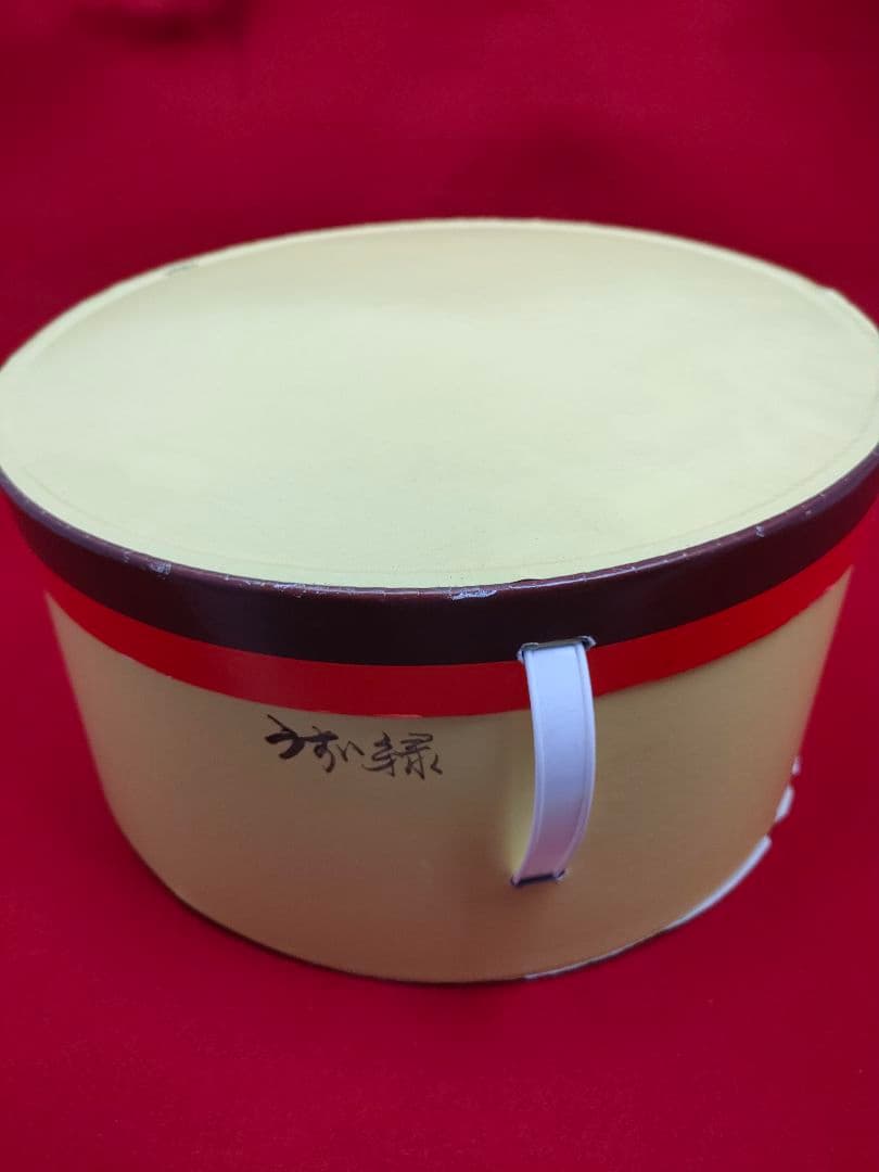 maxim　ベージュ　麦わら 天然草 ストローハットリボン付　 箱あり