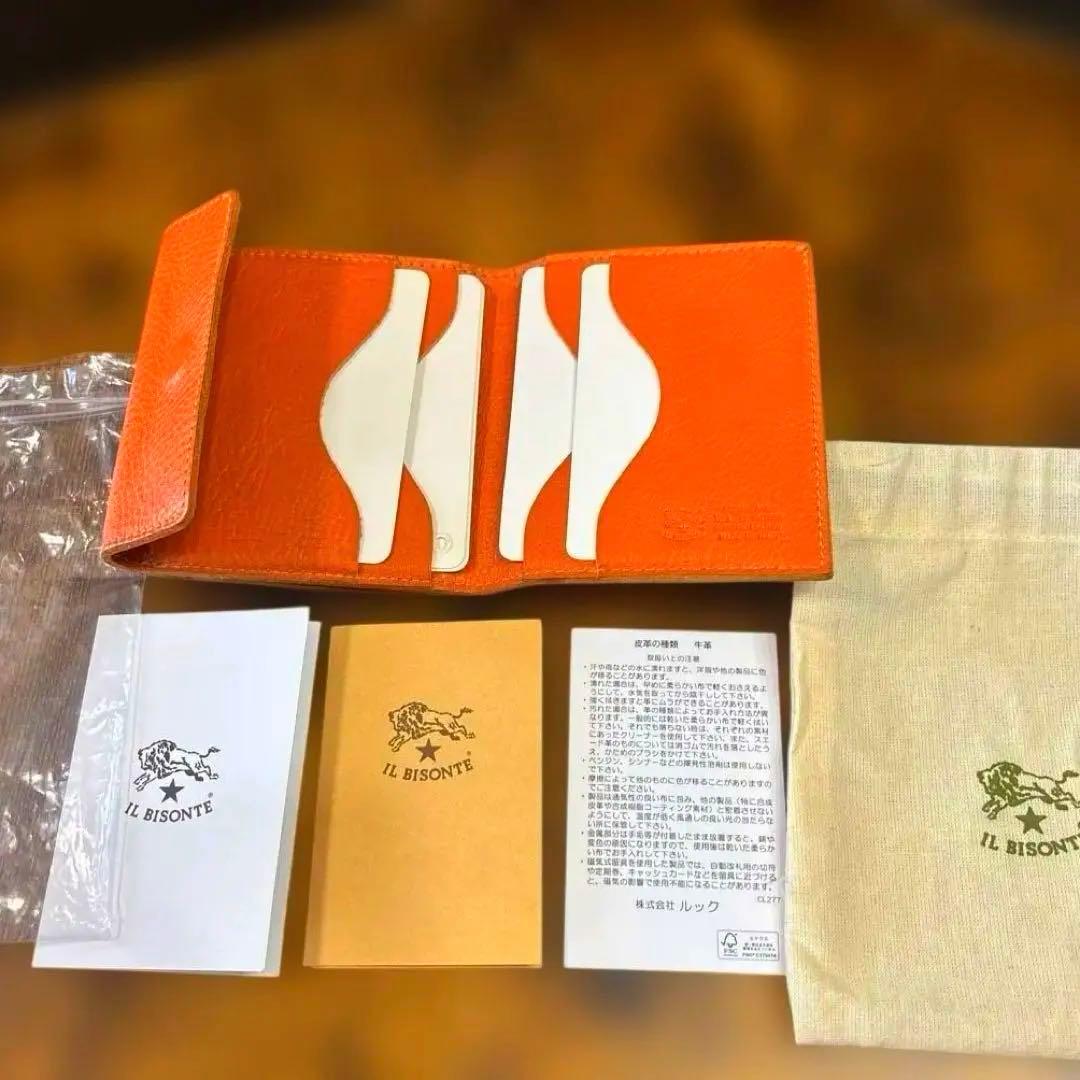 IL BISONTE 二つ折り財布 ハンドタオル付き
