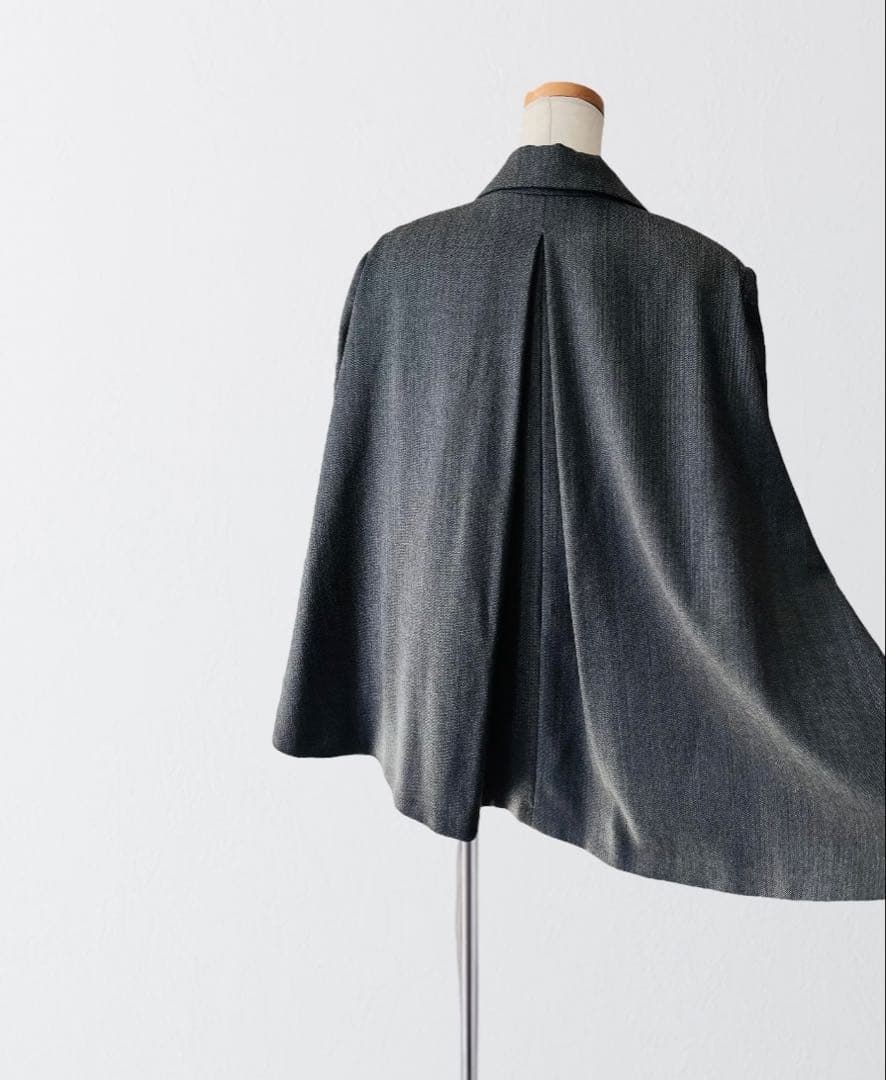 MATTHEW ADAMS DOLAN ケープ風 テーラード ジャケット 細身L