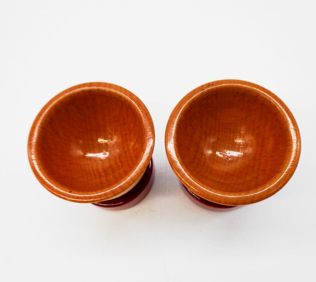 〖エットーレ・ソットサス〗Alessi Twergiシリーズ木製エッグカップ①