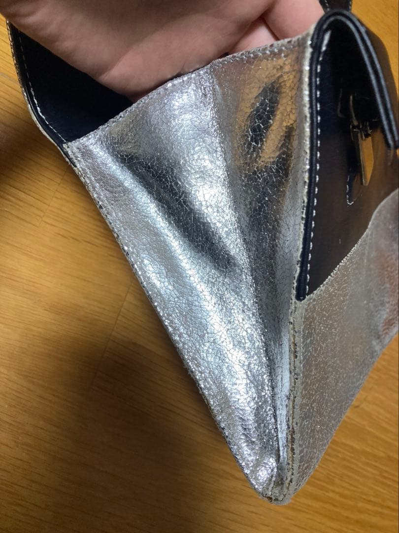 希少 2014SS メゾン マルタン マルジェラ シルバー クラッチバッグ