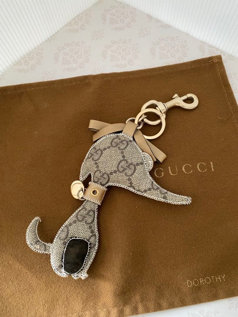 GUCCI 廃盤グッチョリ　チャーム　グレーハウンド　ドロシー