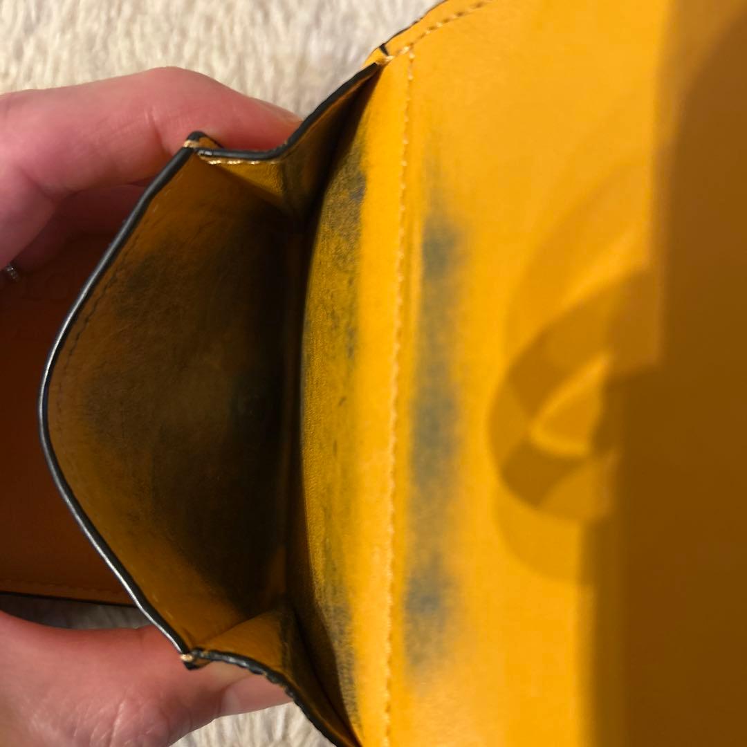 LOEWE イエロー 三つ折り財布