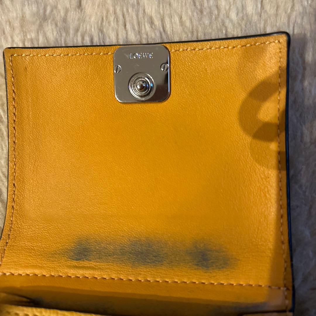 LOEWE イエロー 三つ折り財布