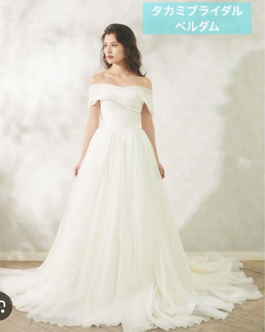 【最終セール‼️総額40万円！！】タカミブライダル　ベルダム ウェディングドレス