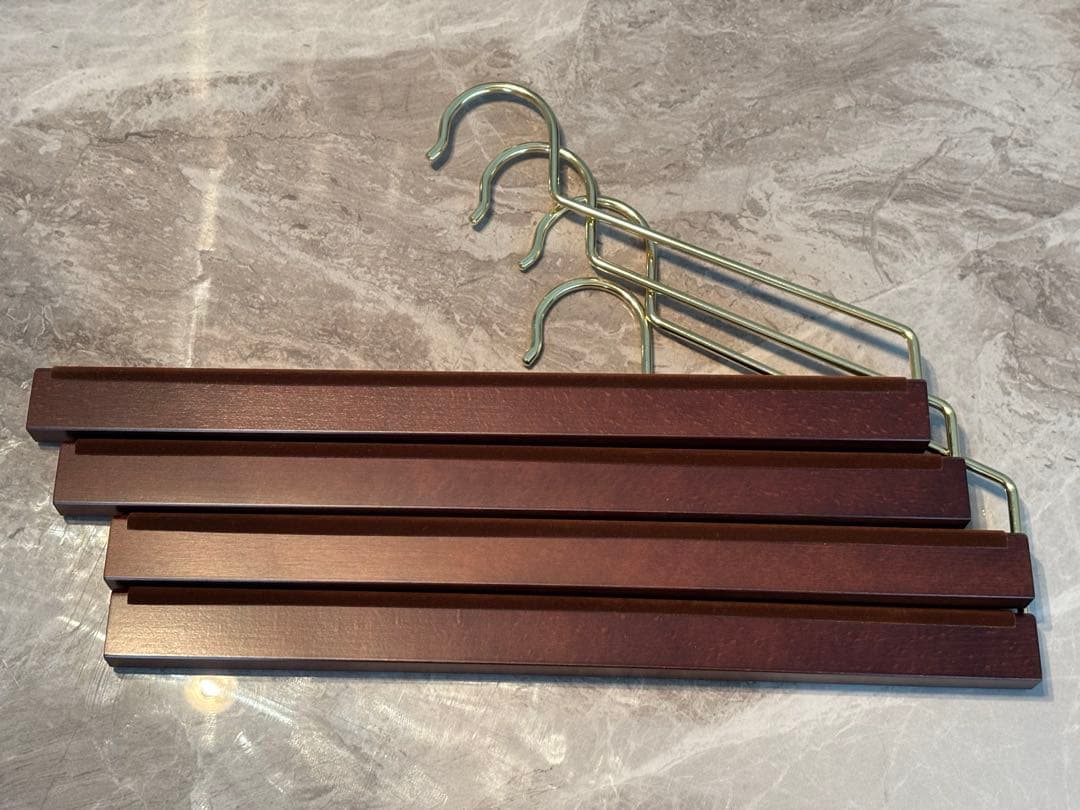 ⬛︎新品⬛︎4本セット ナカタハンガー AUT-11 スラックスハンガー スーツ