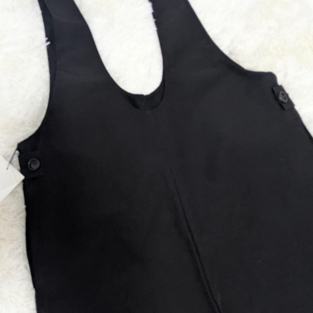 新品タグ付き✨マチャット　Uネックオールインワンサロペット　ブラック大きいサイズ