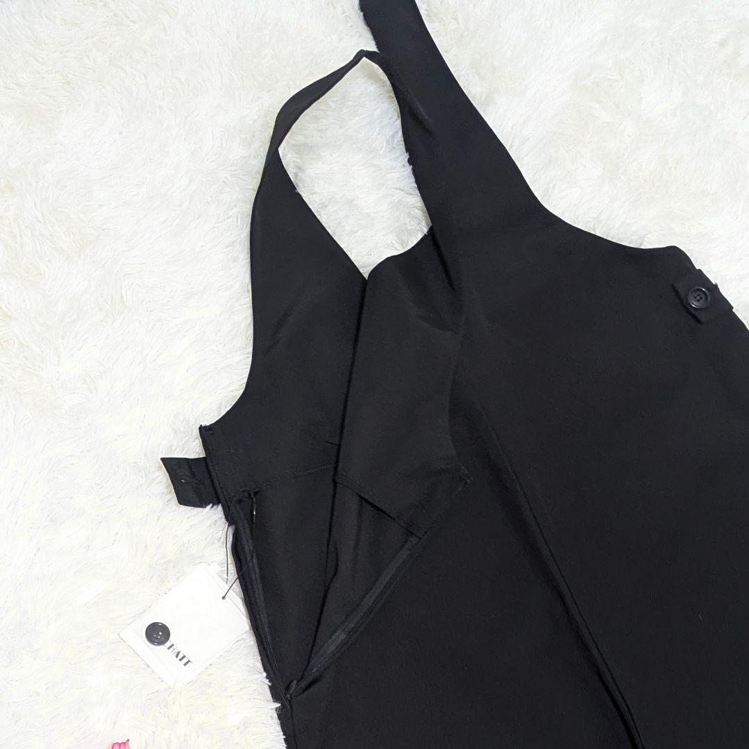 新品タグ付き✨マチャット　Uネックオールインワンサロペット　ブラック大きいサイズ