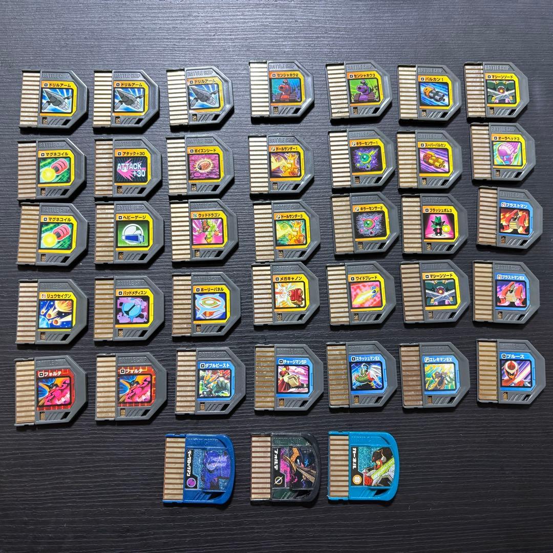 ロックマンエグゼ ナビリンクシステム ナビチップ 38枚セット ケース付き