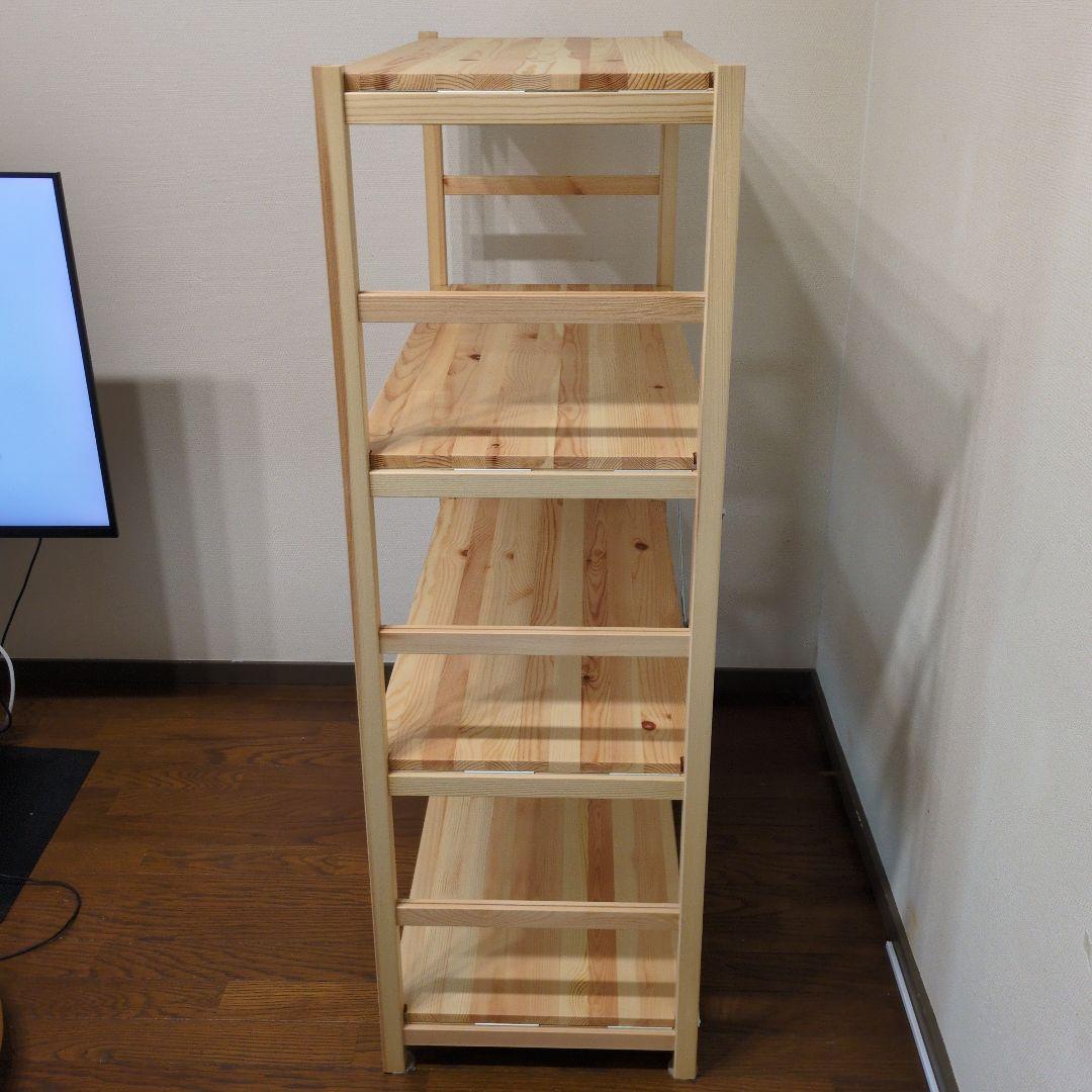 無印良品　パイン材ユニットシェルフ　86cm幅　3段